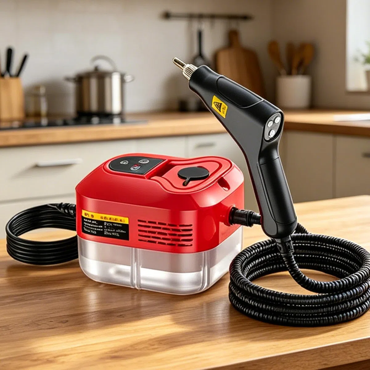 Para limpieza, portátil potente con 8 | Limpiador a vapor pesado para cocina | Para azulejos, juntas, suelos, ventanas, revestimientos, sofás, alfombras, detalles de coche
