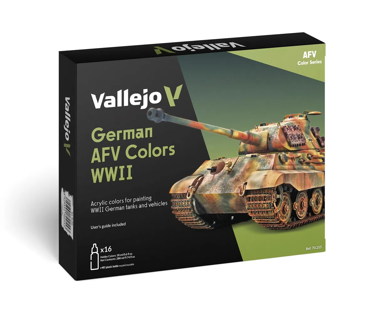 Vallejo Model Color Set 70255 German AFV Colors WWII (16x18ml)