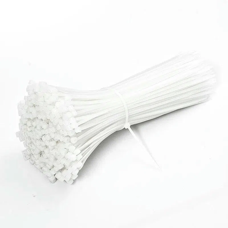 Bridas de nailon grandes, blancas, autoblocantes, de alta resistencia, para sujeción industrial (250/500 unidades), 5 x 350 mm, 8 x 400 mm (paquete de 10).