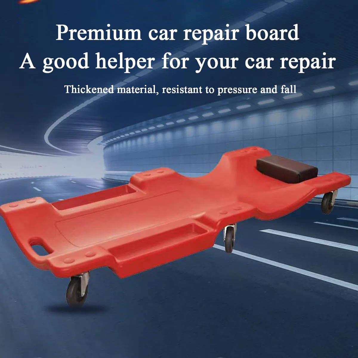 Rodillo Mecánico Bajo Coche, Carro Rodante Mecánico Bajo Coche, Plataforma Acústica de 92 cm con Ruedas Antideslizantes para Rotación de Neumáticos y Cambio de Aceite en Talleres de
