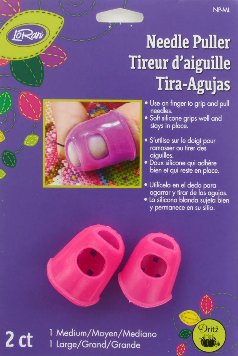Dritz Silicona Loran nórdico Tiradores de la Aguja 2/pkg-Medium/Grande