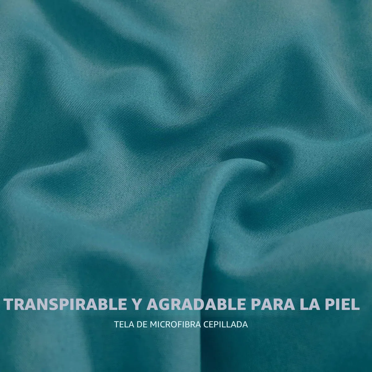 Exclusivo Mezcla Edredón para Cama 135/150, Edredón Nórdico Suave, Reversible y Transpirable, 220 gr/m² en Microfibra, Adecuado para Verano, Verde Azulado Polvoriento/Azul Balneario (220 x 230 cm)
