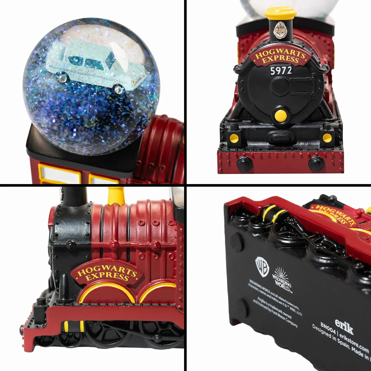 Bola de Nieve Harry Potter - Figura Hogwarts Express para Decoración Navidad : Harry Potter Regalos Merchandising │ Bola de Cristal con Nieve y Base de Resina para Gran Estabilidad