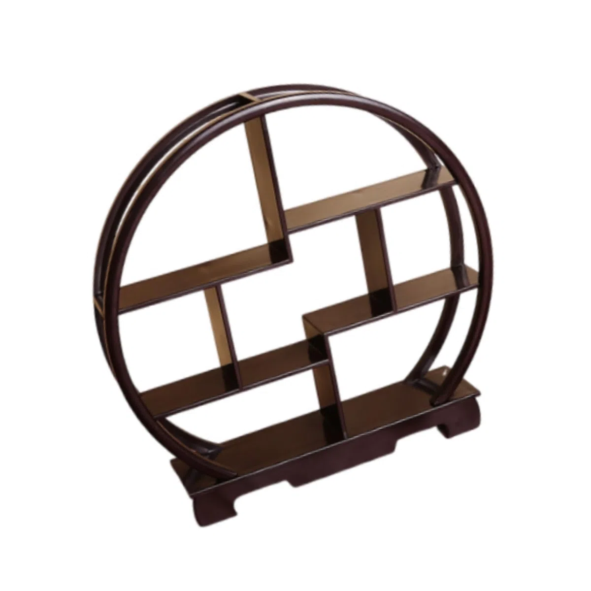 Estante de exhibición de postres de madera para cupcakes, soporte estable para almacenamiento de figuras, soporte de exhibición chino para mesa de restaurante de cupcakes, 11.8 x 11.8 pulgadas, marrón