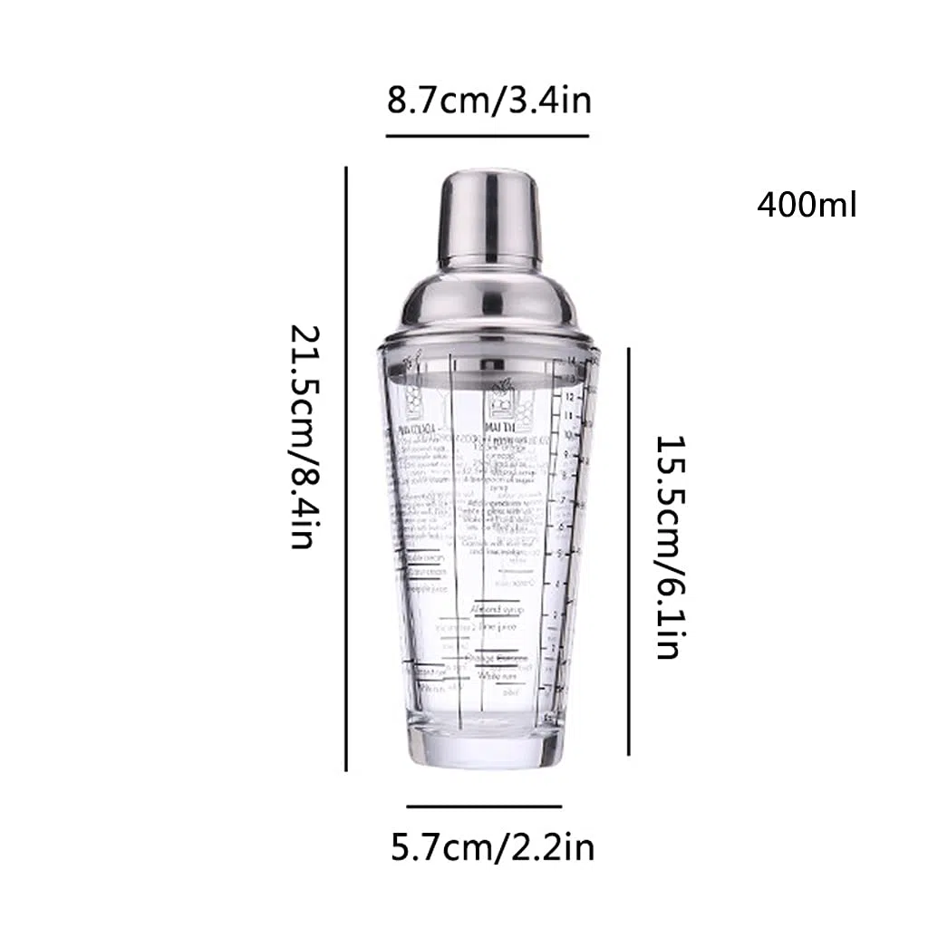 Juego de Coctelera Coctelera de cóctel,coctelera de cristal,accesorios de barras para el conjunto de barra de la barra,conjunto de mezcladores de bebidas,conjunto de coctelera. Agitador de Cócteles