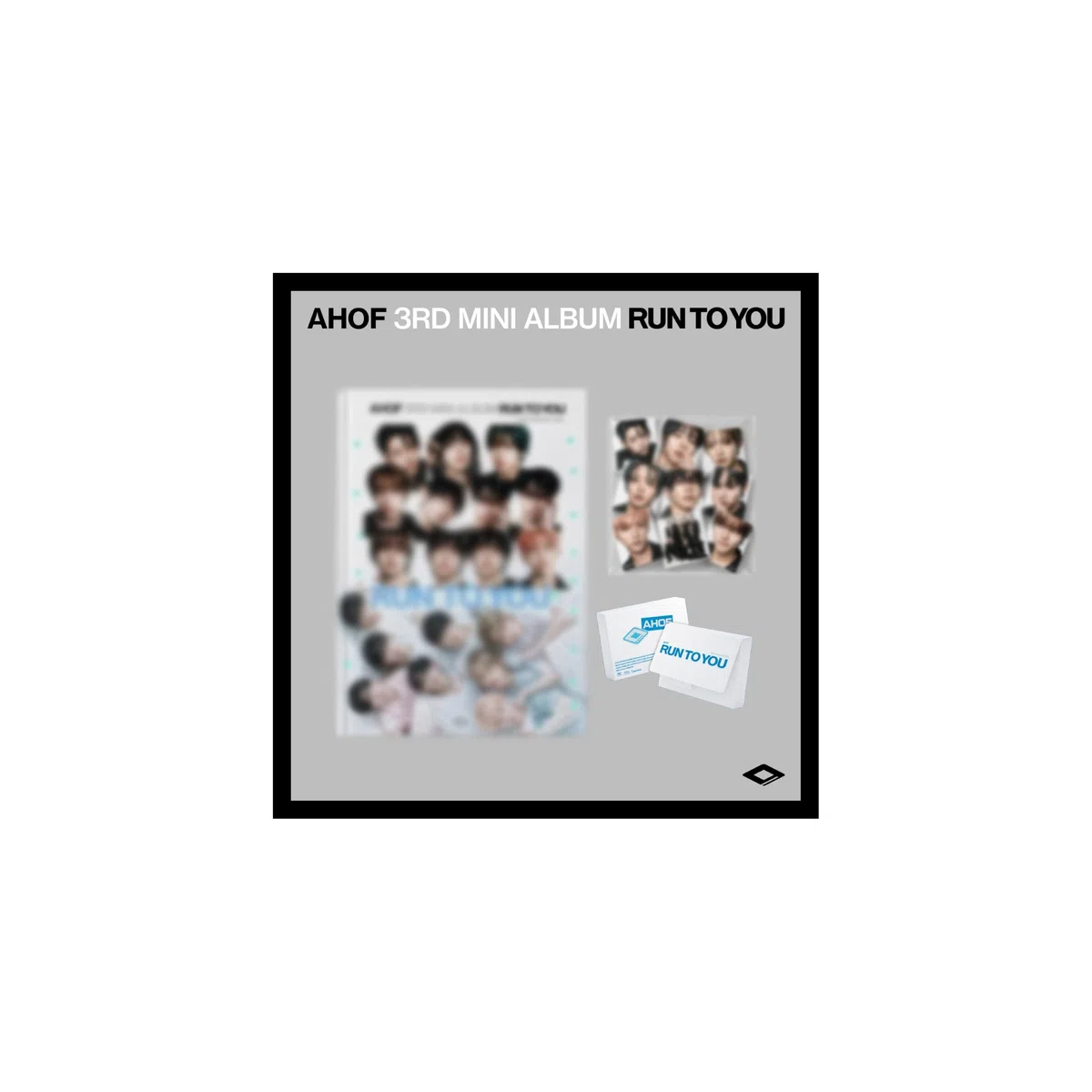 (Juego de 3 versiones: 1 libro de fotos + 1 Digipack + 1 QR) AHOF RUN TO YOU 3er mini álbum con seguimiento
