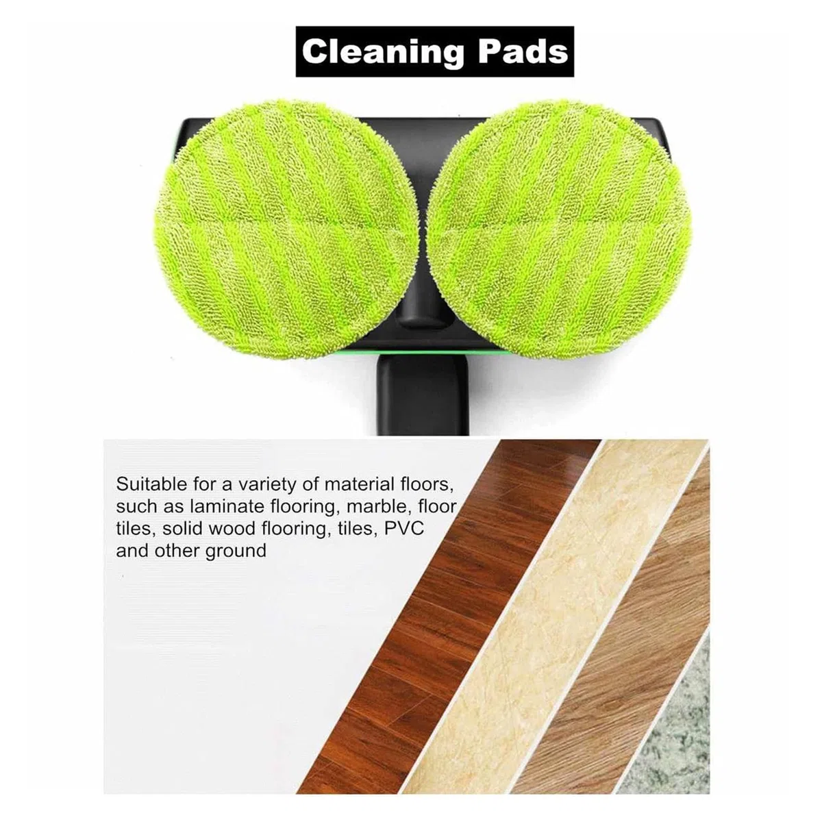 Mopa Giratoria Eléctrica de Limpieza,Mopa Spinning Recargable,Pulidora de Suelos con Mango Ajustable para Limpiar y Encerar Pisos de Madera Noble y Laminados