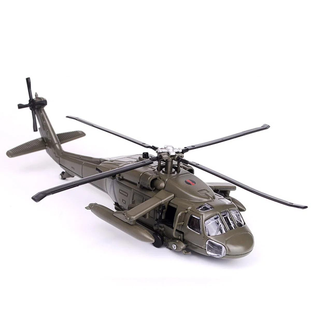 1/64 escala Black Hawk Helicopter Modelo Airplane, Diecast Military Helicopter, adecuado para los amantes militares para coleccionar y regalar