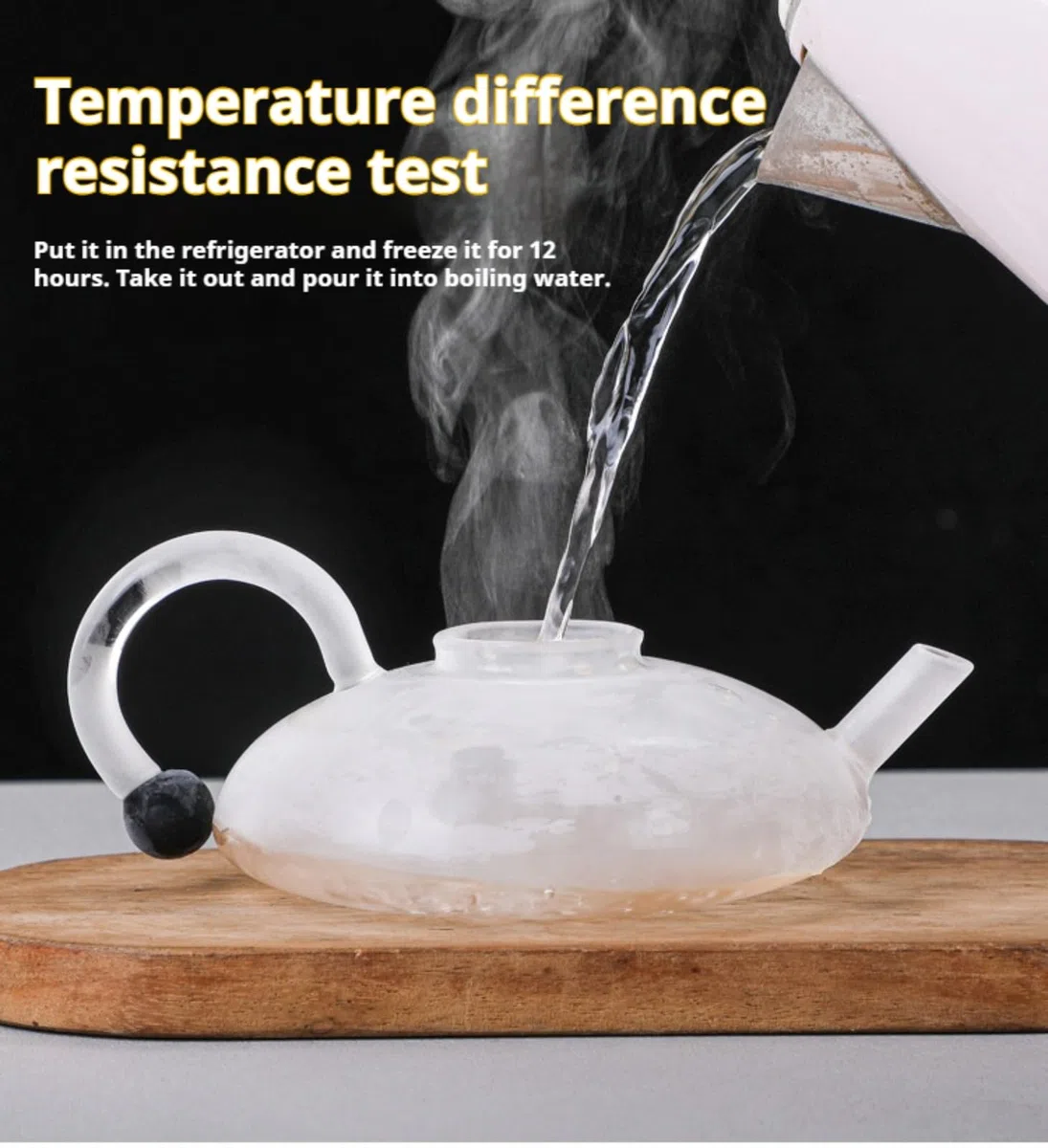 Tetera de 700 ml, juego de tetera de vidrio calentable, con infusores, para té suelto, tetera de cristal (1 olla + 2 tazas de té)