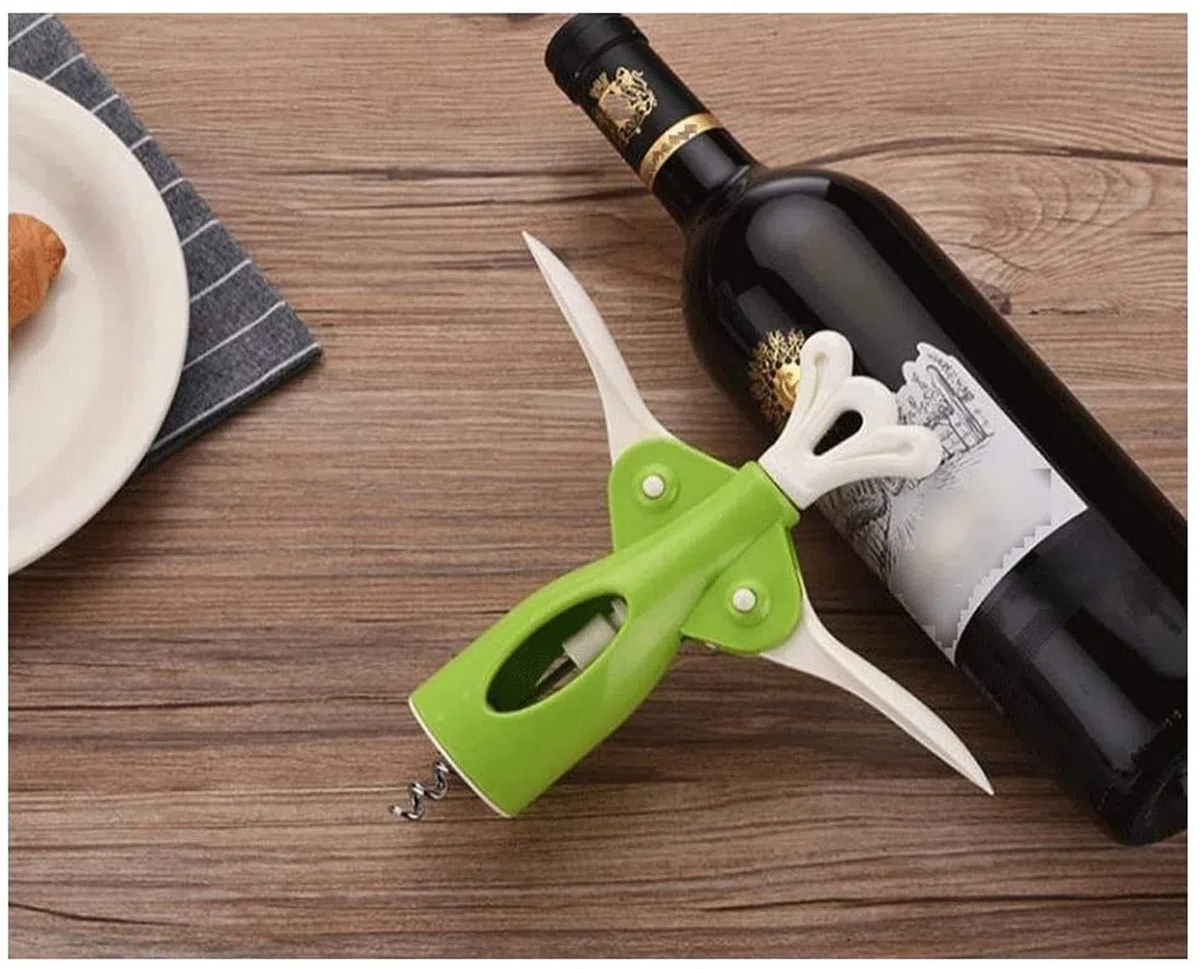Sacacorchos, Abridor de vino, camareros, sacacorchos, corcho y tapa de cerveza, removedor de abridor de botellas, utilizado en cocina, restaurante, castillo y bares