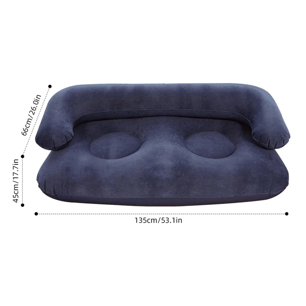 Sofá Hinchable de Camping,Sofá Plegable Afelpado Portátil Y Cómodo con Reposabrazos - Sillón de Aire,para Salón Películas Viajes Jardín Patio Terraza Porche Balcón Interiores Dormitorio