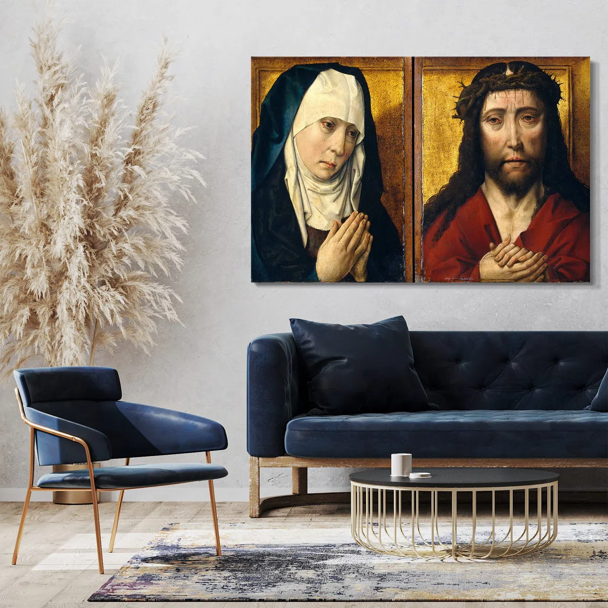 Printed Paintings Impresión sobre Lienzo (120x80cm): Copia póstuma del Taller después de Dieric B