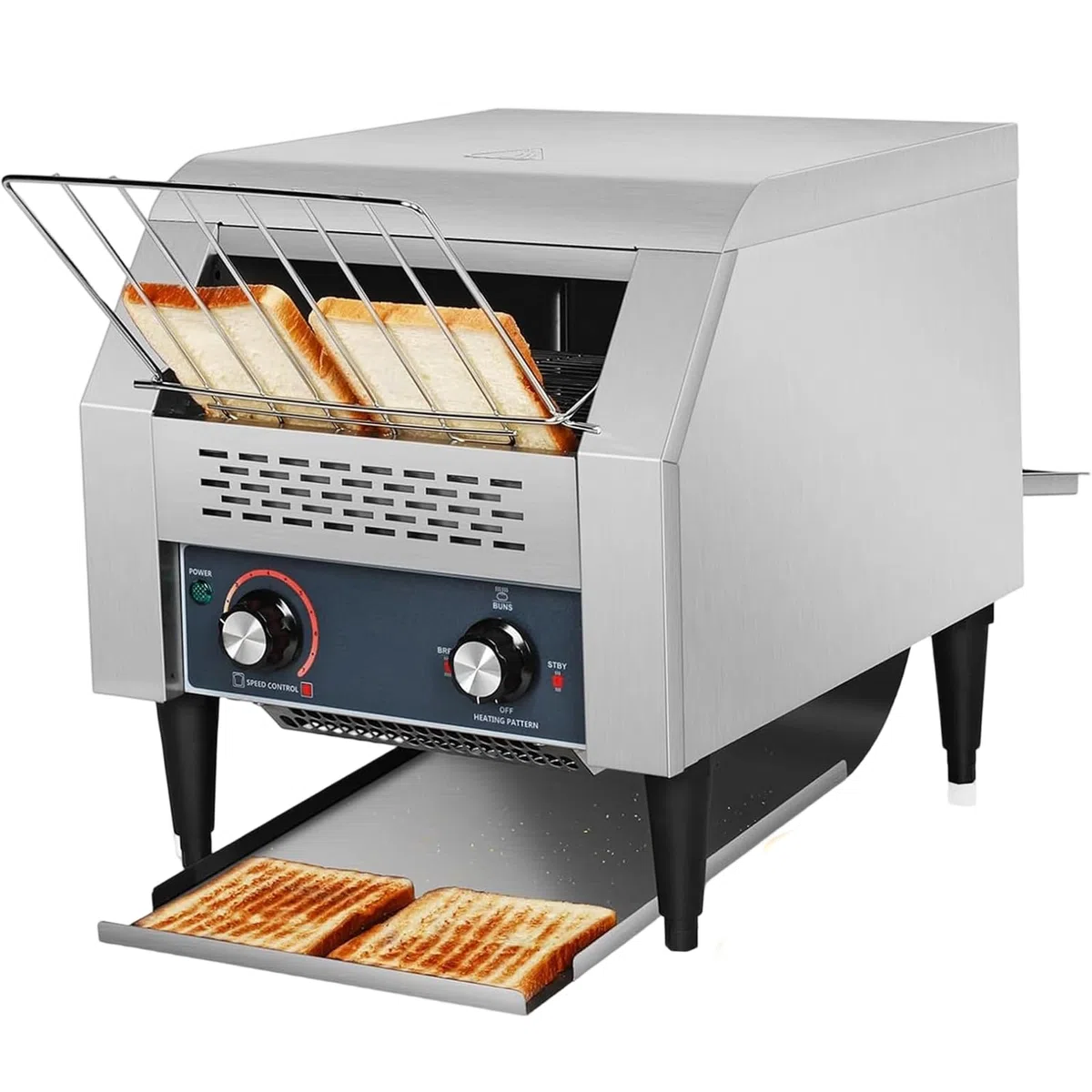 Tostadora Comercial De Cinta Transportadora, Alta Resistencia, para CoccióN De Alto Volumen, Tuesta 150/300/450 Rebanadas por Hora, para Restaurantes TT-150-220v