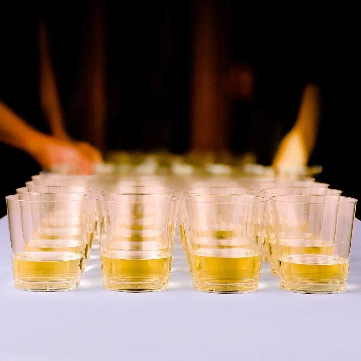 SENENQU 300 Piezas Vasos Plástico Duro Transparentes 50 ml, Vasos de Plástico para Chupito, Degustación, Cócteles, Postres, Fiestas, Bodas y Catering Familiar