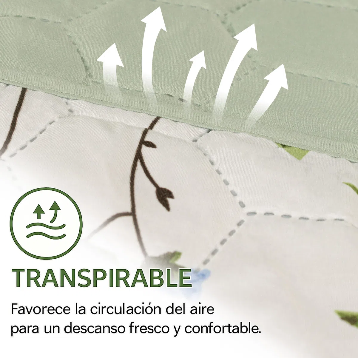 Colcha Bouti Reversible Estampada para Cama 90-105 de Dibujo Estampado Tamaño 240 x 260 cm - Edredón Ligero de Entretiempo, Cubrecama Decorativo Suave y Transpirable para Dormitorio