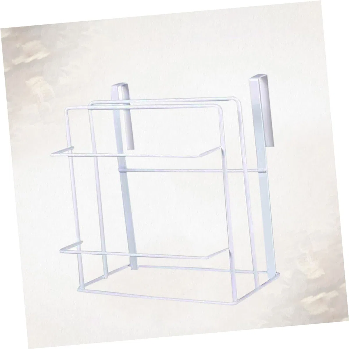 HEALLILY Estante De Pared Para Tabla De Cortar De Doble Piso Con Toallero Y Bandeja De Goteo Organizador De Cocina De Hierro Para Gabinetes Y Encimeras 10.23X8.66X5.90 Pulgadas