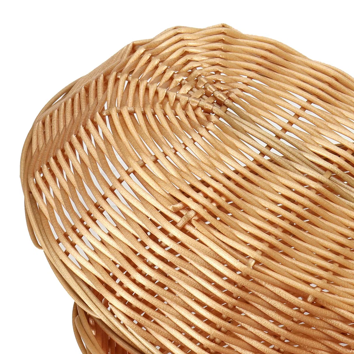 FUNSUEI Juego de 18 cestas de pan ovaladas de plástico, 23 x 15 x 6,5 cm, cesta de almacenamiento ovalada