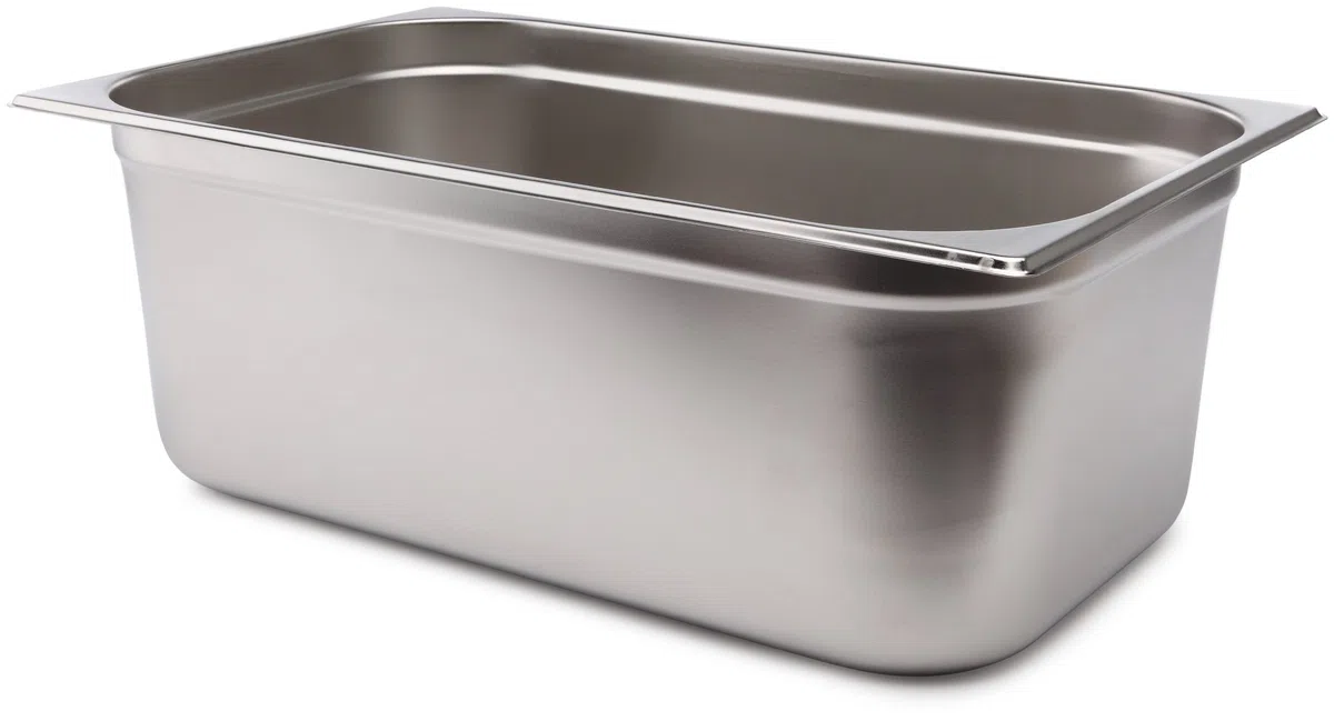 LACOR 66120Z - Cubeta Gn 1/1 530x325x200 Acero Inoxidable - Uso Profesional | En acero inoxidable, conserva y transporta alimentos; ideal para cocina profesional y uso diario en casa, versátil y duradero