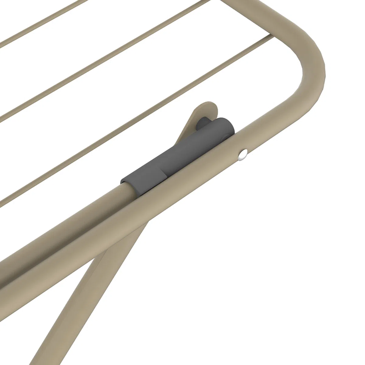 Rörets Tendedero de Pie con Alas Sussi Pearl Beige- Estructura de Acero Inoxidable, Bloqueo de Alas, Cierre de Seguridad, 18 m de Longitud de Secado - 52x176x96 cm