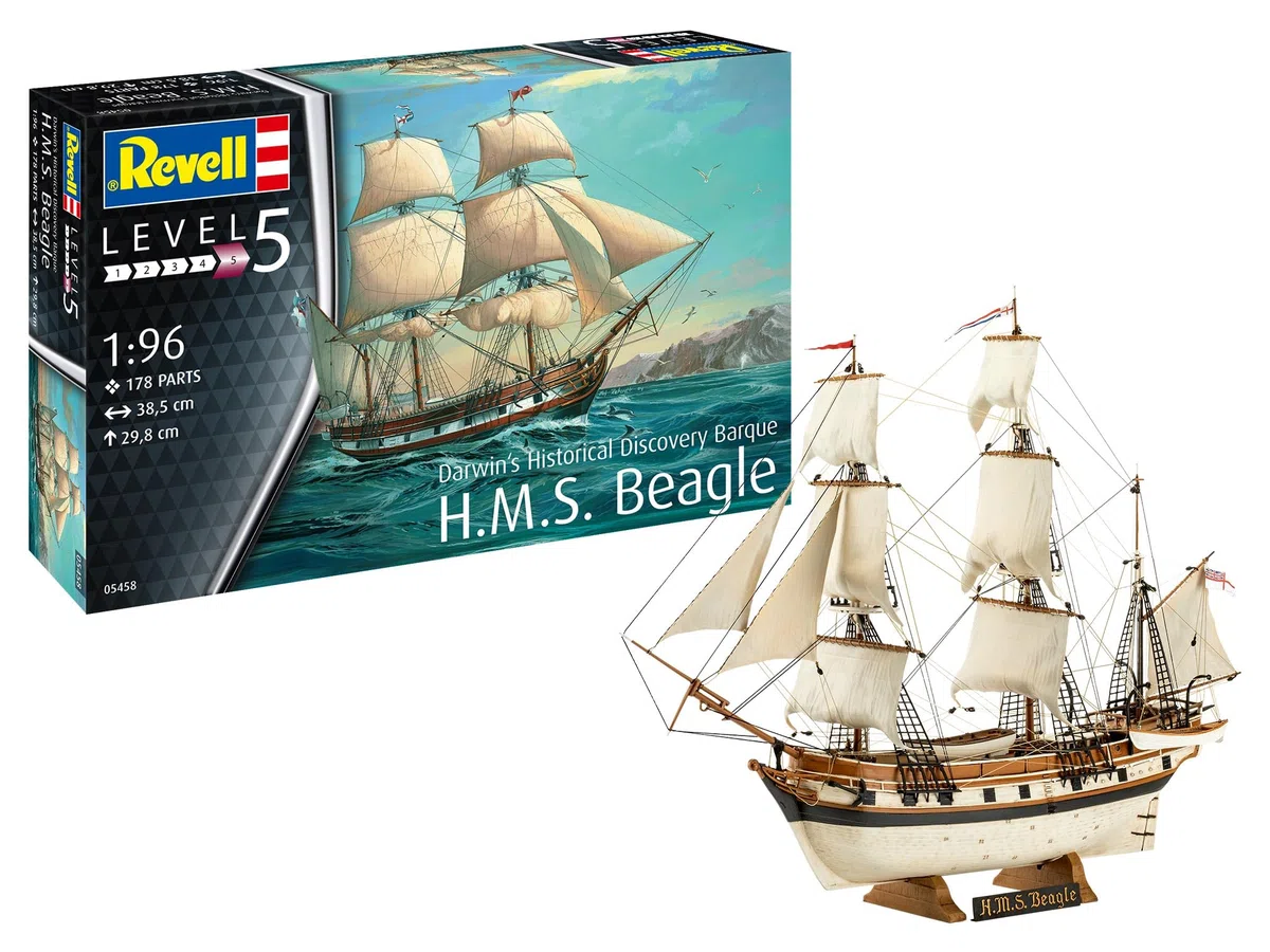 Descubrimiento histórico de Darwin Barca H.M.S. Beagle