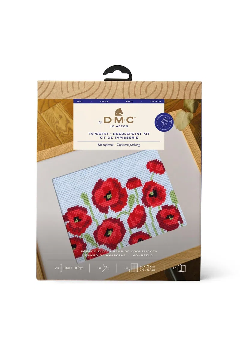DMC - Campo de amapolas por Aston Kit Tapicería Fácil