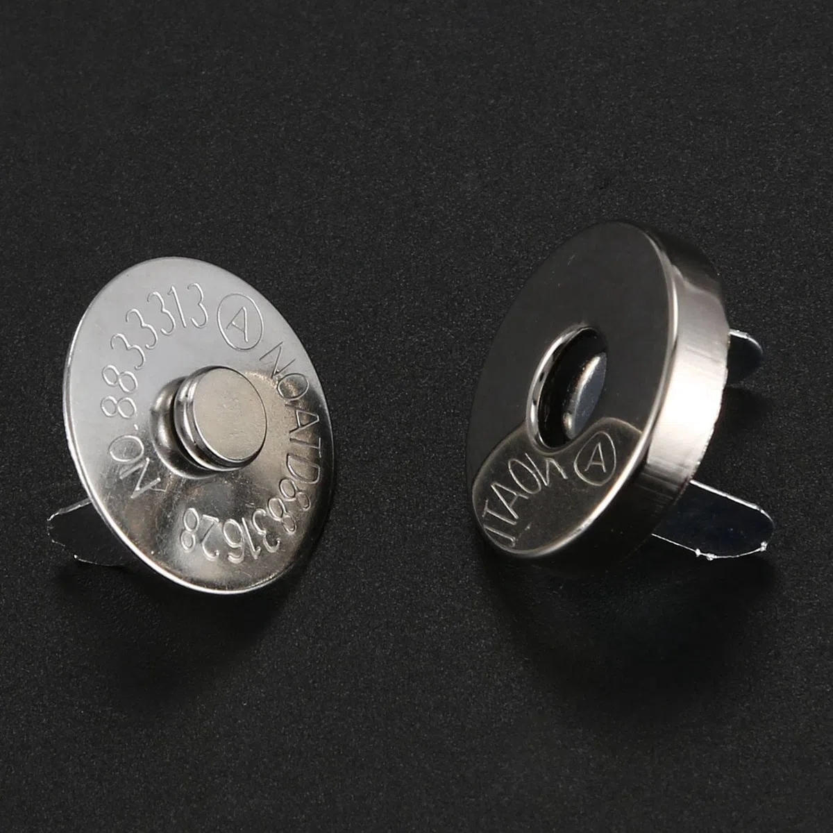 rieder 200 Juegos de Broches de de Botón Magnético de 18 mm - para Coser, Manualidades, Monederos, Bolsos, Ropa,