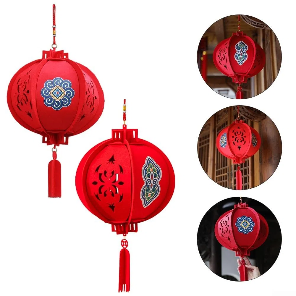Animado y elegante, haz tus propias linternas rojas flotantes asiáticas decorativas hoy (B)