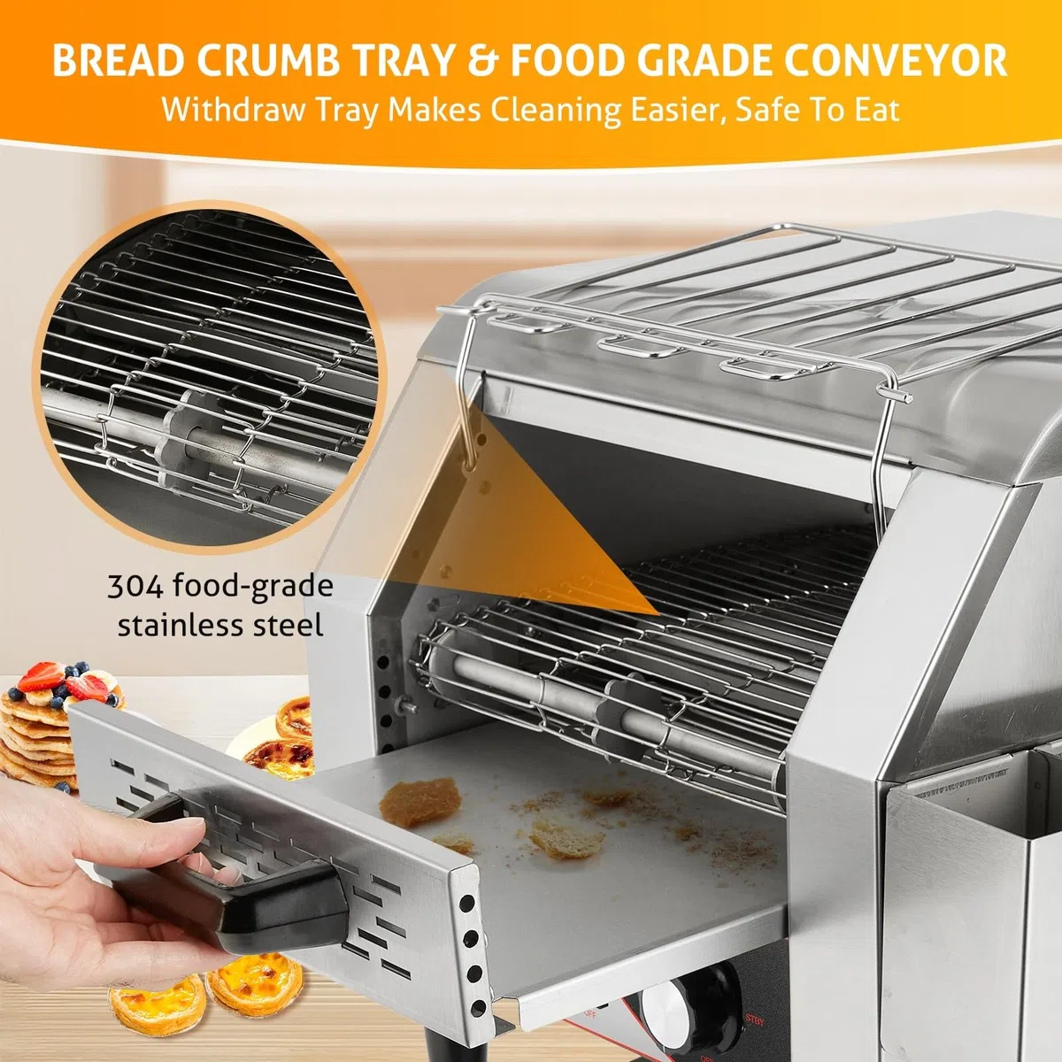 tostador comercial 300 rebanadas/hora
