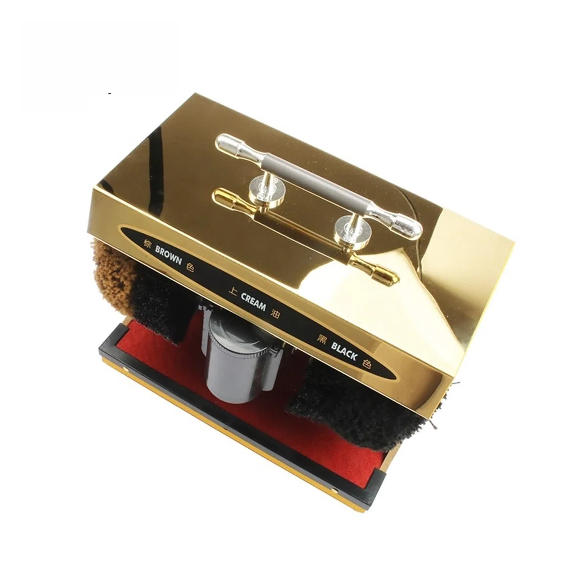 Limpiador de zapatos eléctrico, cepillo pulidor de zapatos for el cuidado de la suela, pulido automático, máquina de limpieza con brillo de cuero,Herramientas mecánicas(Soft brush Gold)
