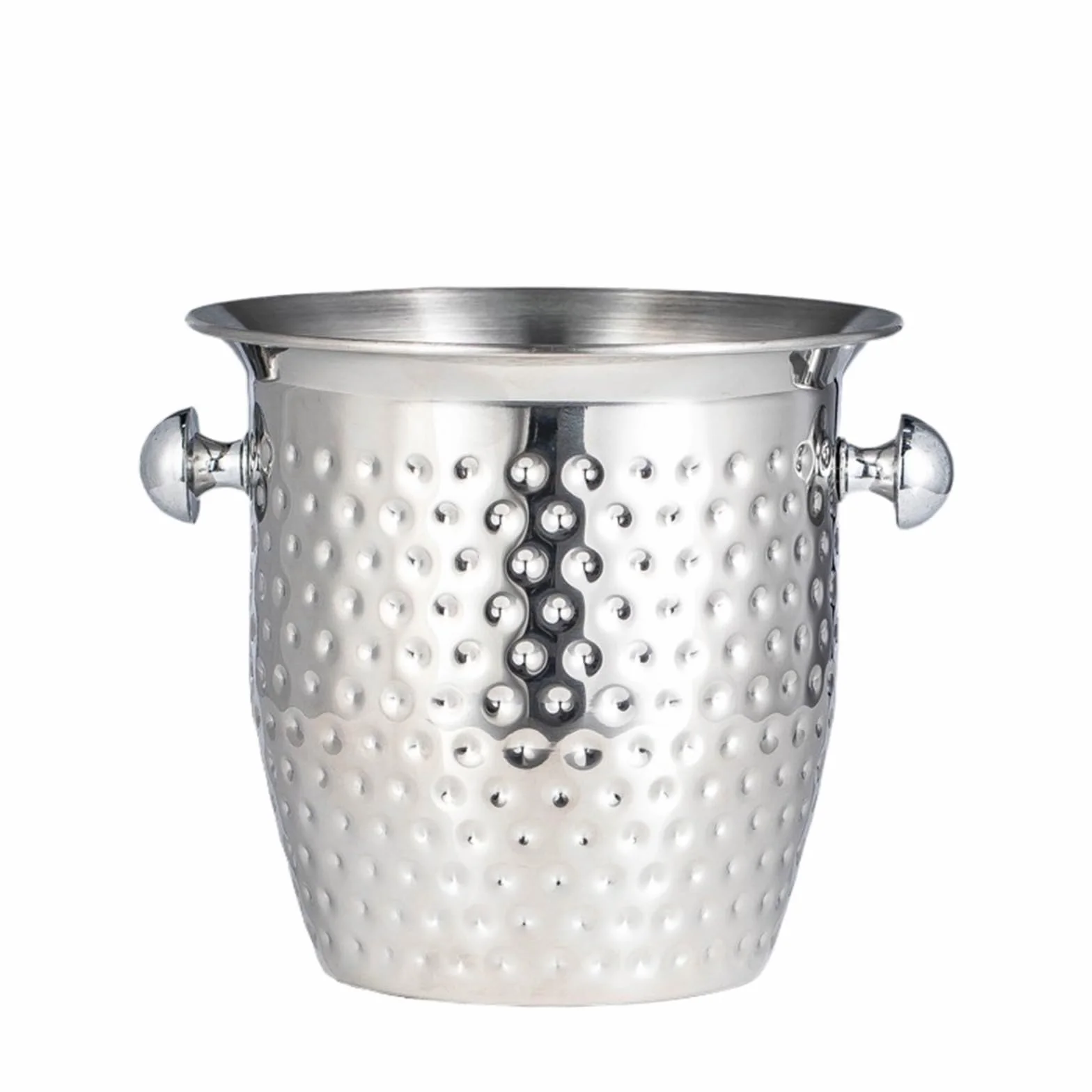 Portabilidad Cubo de Hielo en Forma Cuerno Acero Inoxidable for Botellas Vino o Cerveza