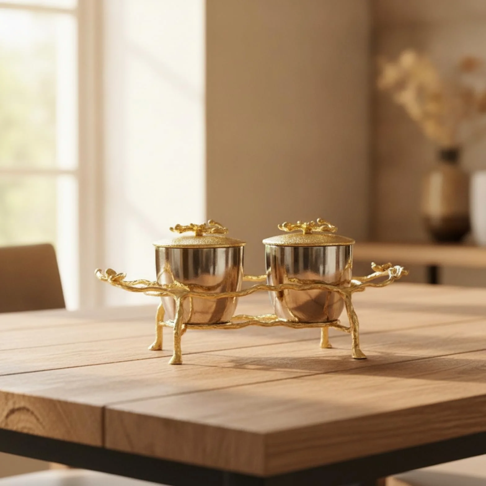 Juego Condimenteros con Soporte corativo Juego Salero y Pimentero Compacto Vajilla para Invitados, Comedor, Cocina