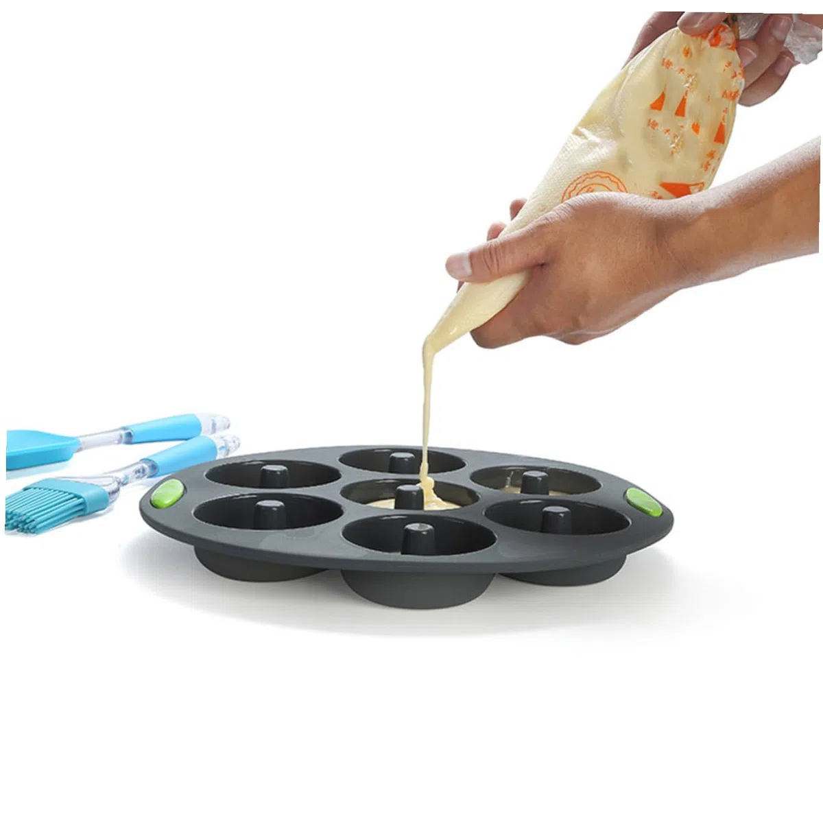 Molde para Hornear Pasteles y Pan Kit de 5 Piezas de Silicona Resistentes a Altas Temperaturas para Cocina y Repostería