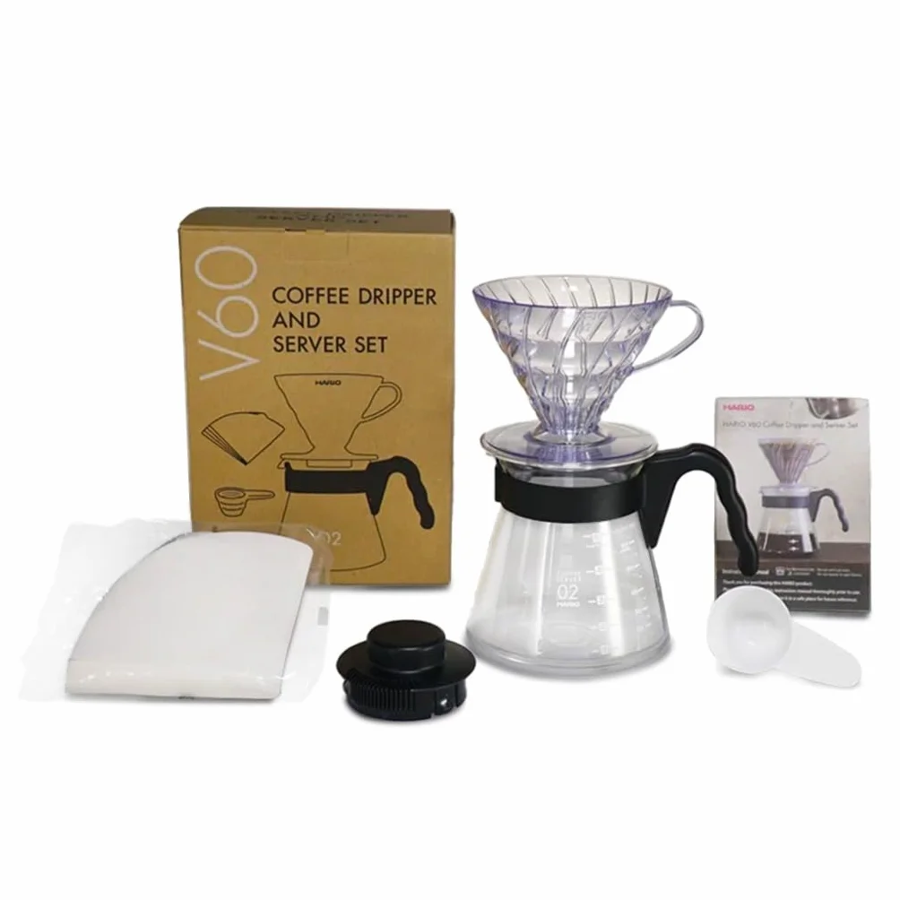 V60 Coffee Dripper and Server Set 02 - Negro