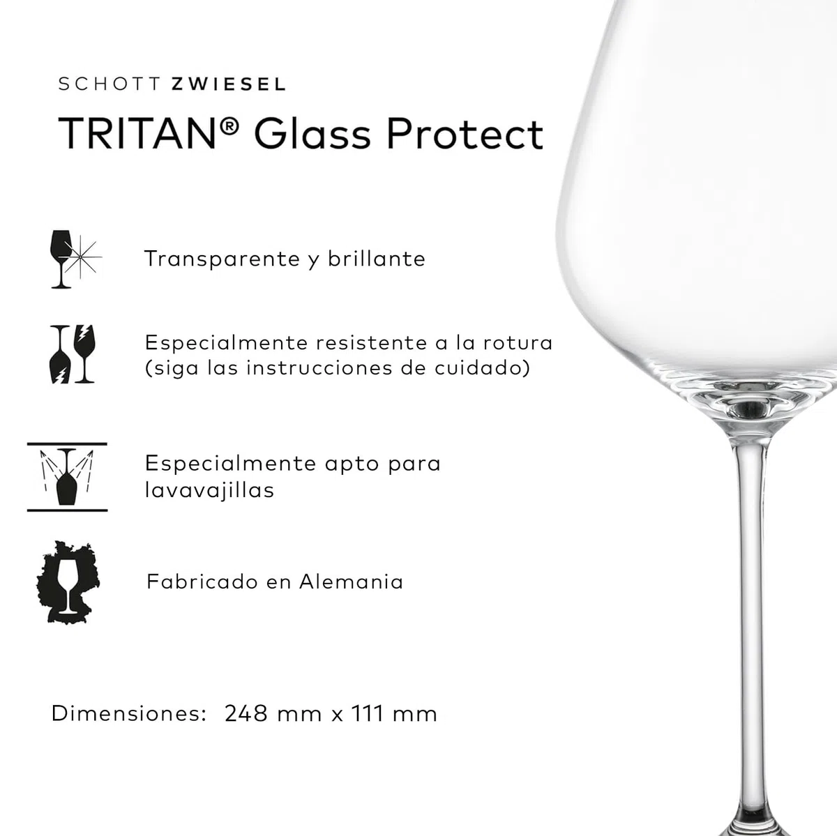 SCHOTT ZWIESEL Coupe de Bourgogne Fortissimo (set de 4), refinadas copas de Borgoña para vino tinto, copas de cristal Tritan aptas para lavavajillas, fabricadas en Alemania (art. nº. 123683)