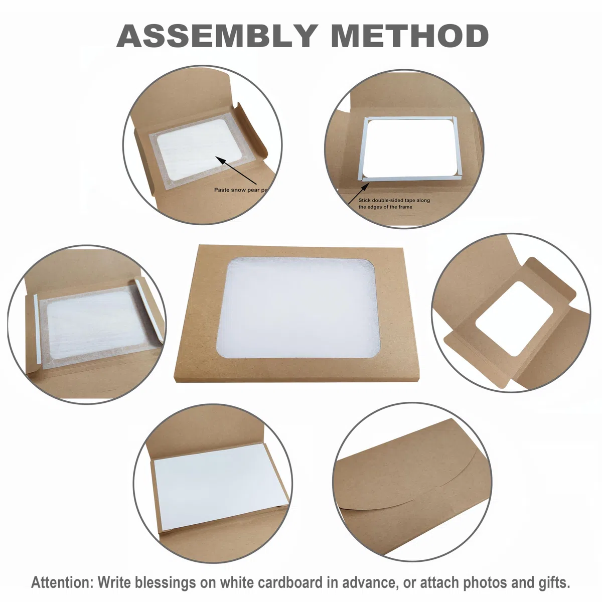 Generisch Tarjeta de cumpleaños de llama DIY con sobre premium, saludos de vacaciones escritos a mano, efecto de quema seguro, juego de tarjetas hechas a mano para ocasiones especiales (blanco)