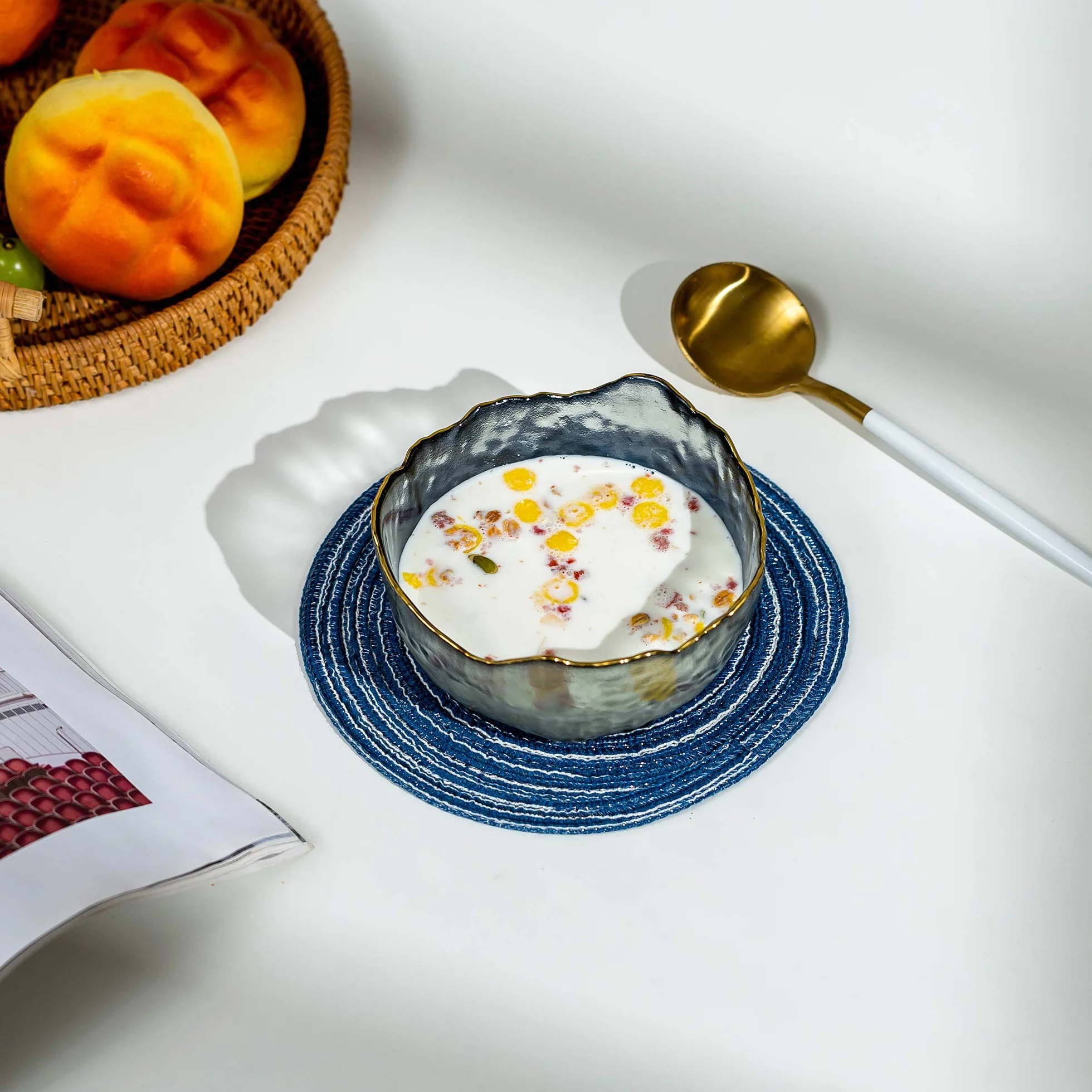 Tazones De Vidrio Para Servir Juego De 3 Tazones De Ensalada Apilables De Color Gris Ahumado Tazón Profundo Para Sopa Sopa De Frutas Pasta Curry Palomitas De Maíz Cereal Traje Para Mezclar Comedor