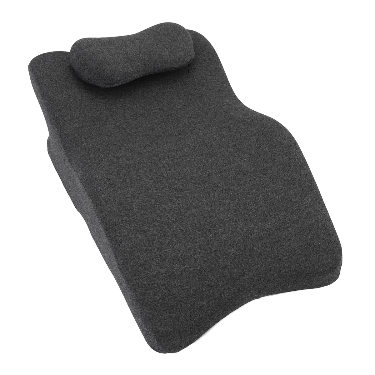 Pongnas Almohada de Cojín Elevador de Piernas para el Hogar y el Salón - Almohada de Descanso de Piernas Premium con Funda de Franela Extraíble (Gris Oscuro)
