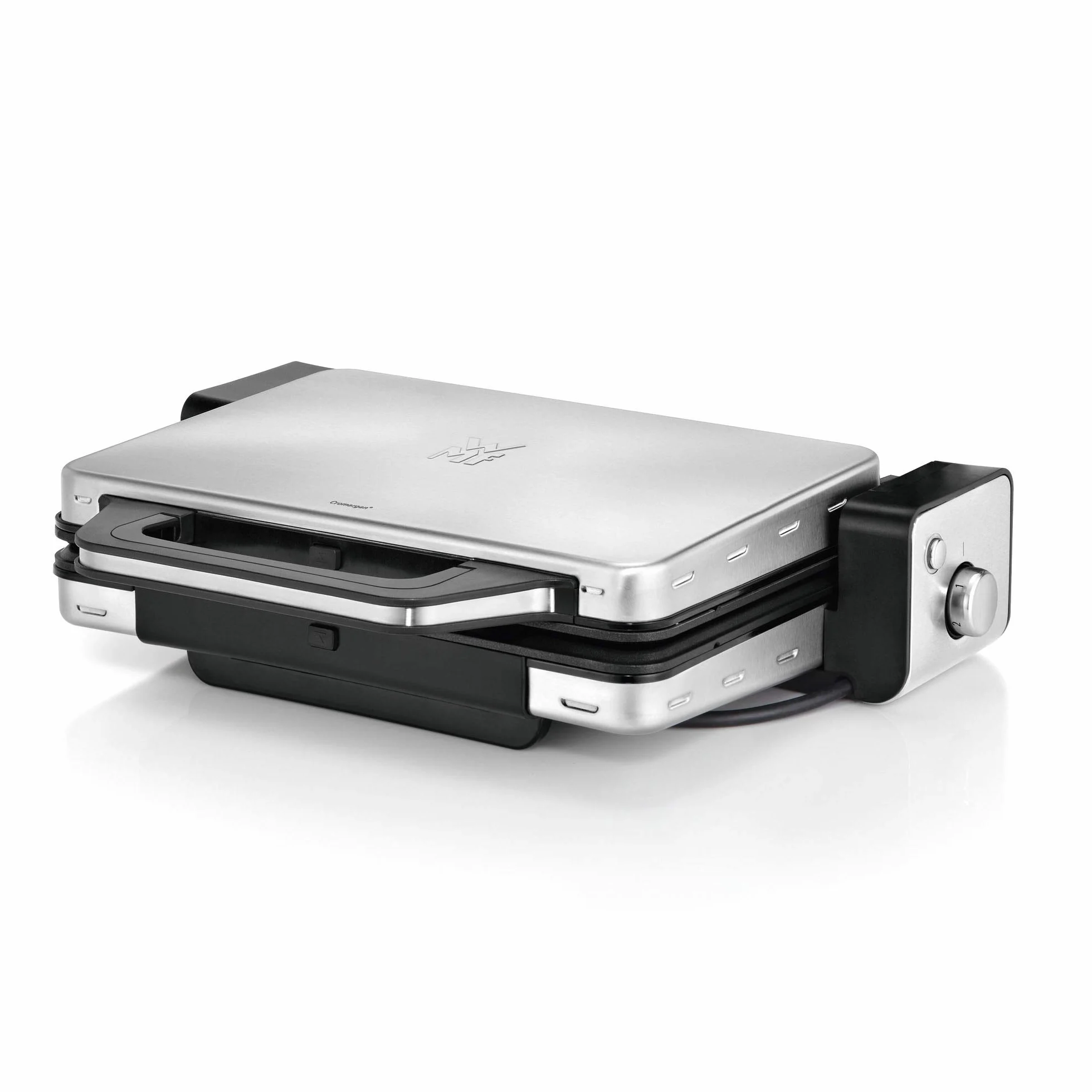 WMF Lono - Contact Grill 2 en 1, 2100 W, Temperatura y altura ajustable, Bandeja antigoteo, 2 placas de aluminio fundido