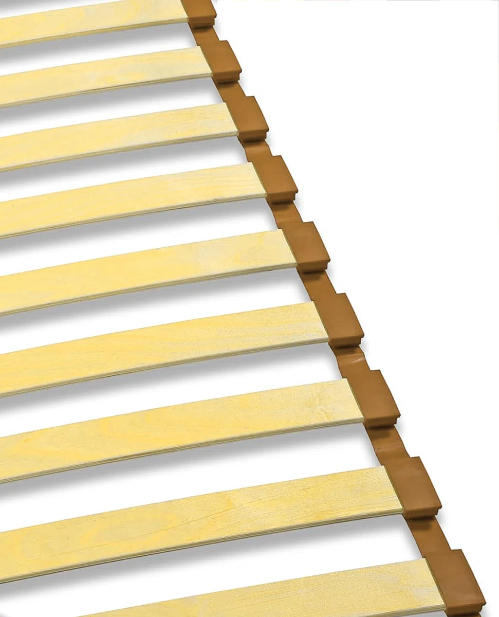 IPEA Rollo para somier de Cama de 200 cm, Fabricado en Italia, 2 Unidades, Tiras de Soporte de plástico para Lamas de la Cama, se Pueden acortar, 15 plazas para Las láminas, Base para Camas