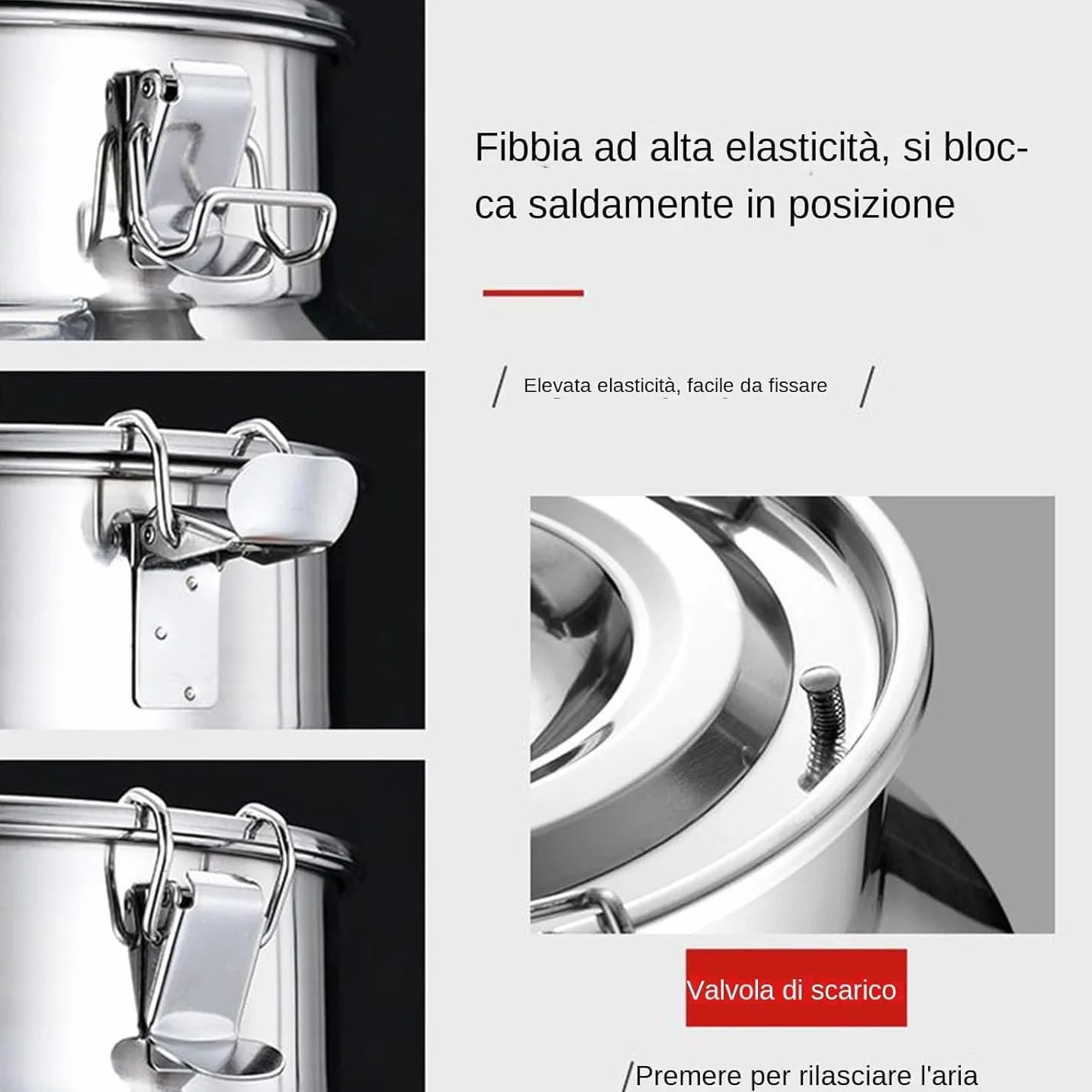 Jarra con Grifo Lechera Acero Inoxidable Grande Cubo para Vino/Recipiente para LáCteos/BidóN De Leche/Jarra con Tapa Sell(Capacity,5liter)