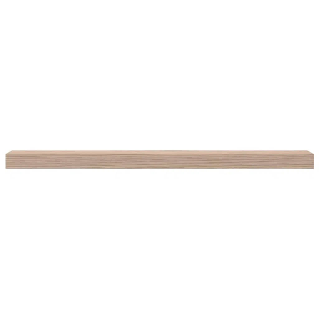 Juego de 4 estantes flotantes, 80 x 23,5 x 4 cm, madera de chapa de roble, soporte invisible, duradero, estantería de pared para salón, dormitorio, baño, cocina