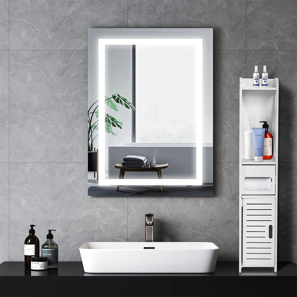 Mueble de baño, mueble para inodoro, mueble para inodoro, almacenamiento para baño, cajón, compartimento, ahorro de espacio, espacios pequeños (C,20 x 20 x 80 cm blanco), YUSHI1027