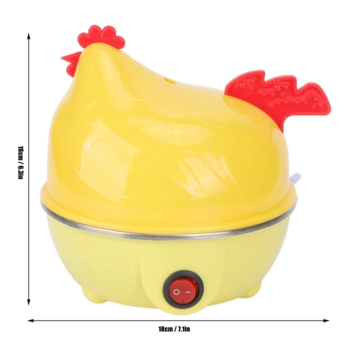 Cocedor Eléctrico de Huevos, 7 Huevos, Apagado Automático, 220V, Mini Máquina para Desayuno