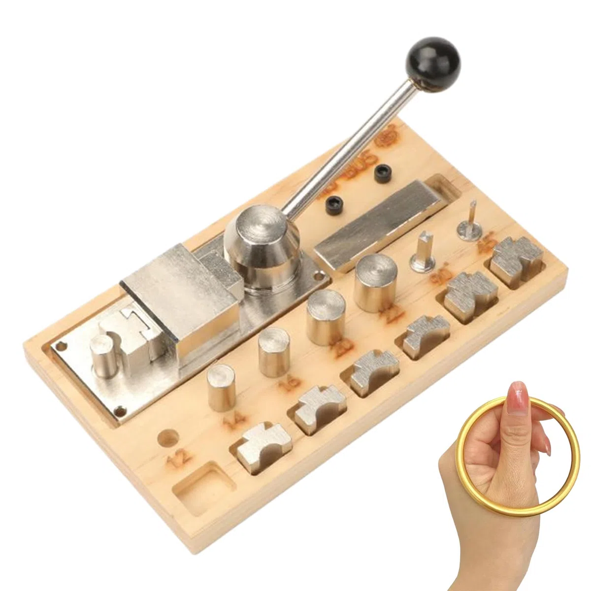 Doblador de Anillos Curvador de Aros para Joyería | Máquina Ajustable para Expandir y Reducir Tamaño para Enrollado de Alambre y Trabajos de Platería