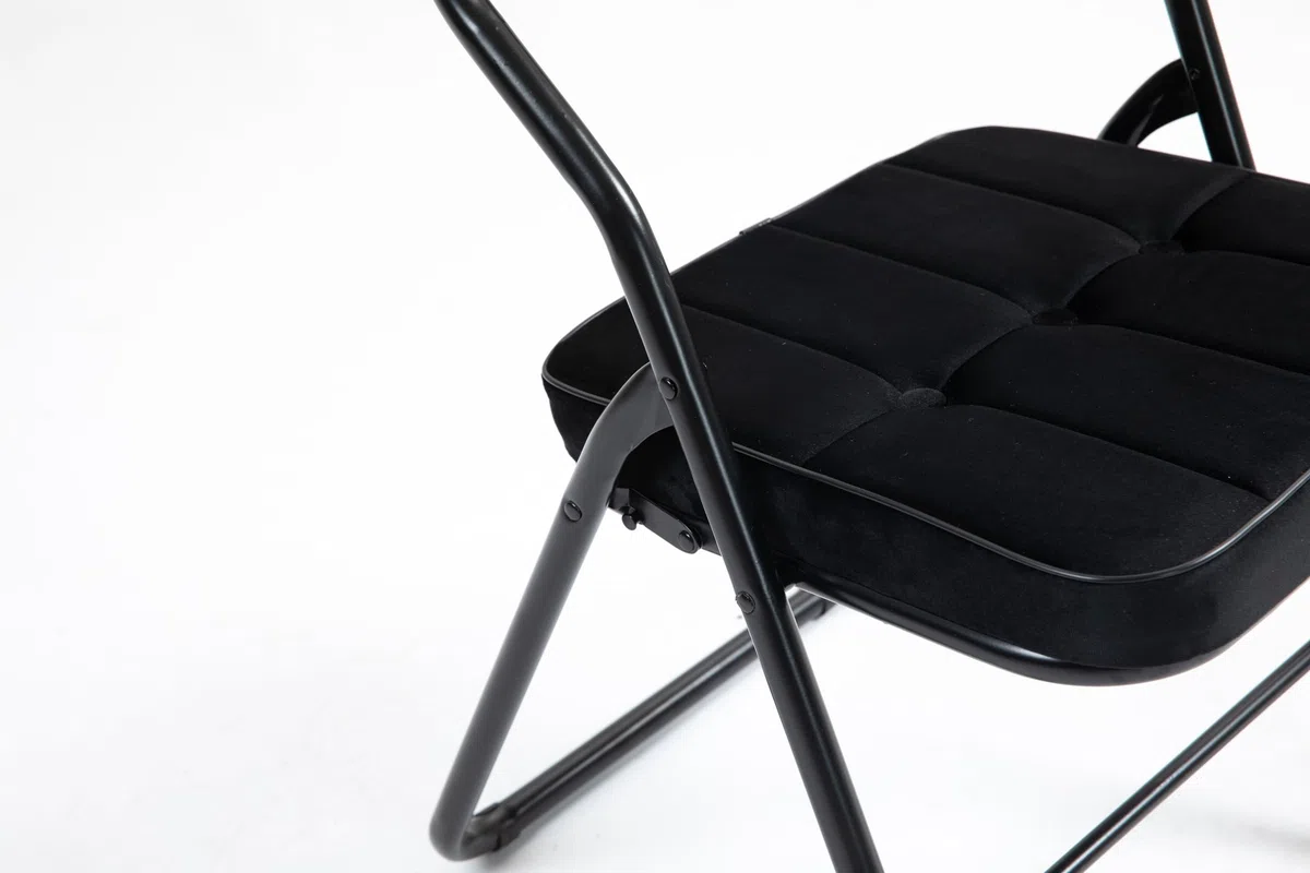 Homgoday Silla Plegable con Asiento y Respaldo Acolchados - Pack de 2 para Comedor y Exterior