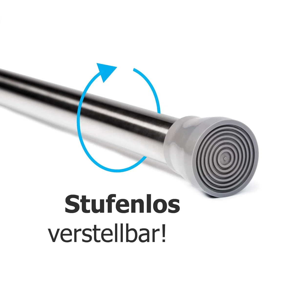 Barra Telescópica – Extensible Universal para Ducha y Cortina, Barra de Sujeción y Fijación Firme sin Taladrar - Ideal como Barra de Ducha y Cortina, Fijación Segura sin Perforaciones