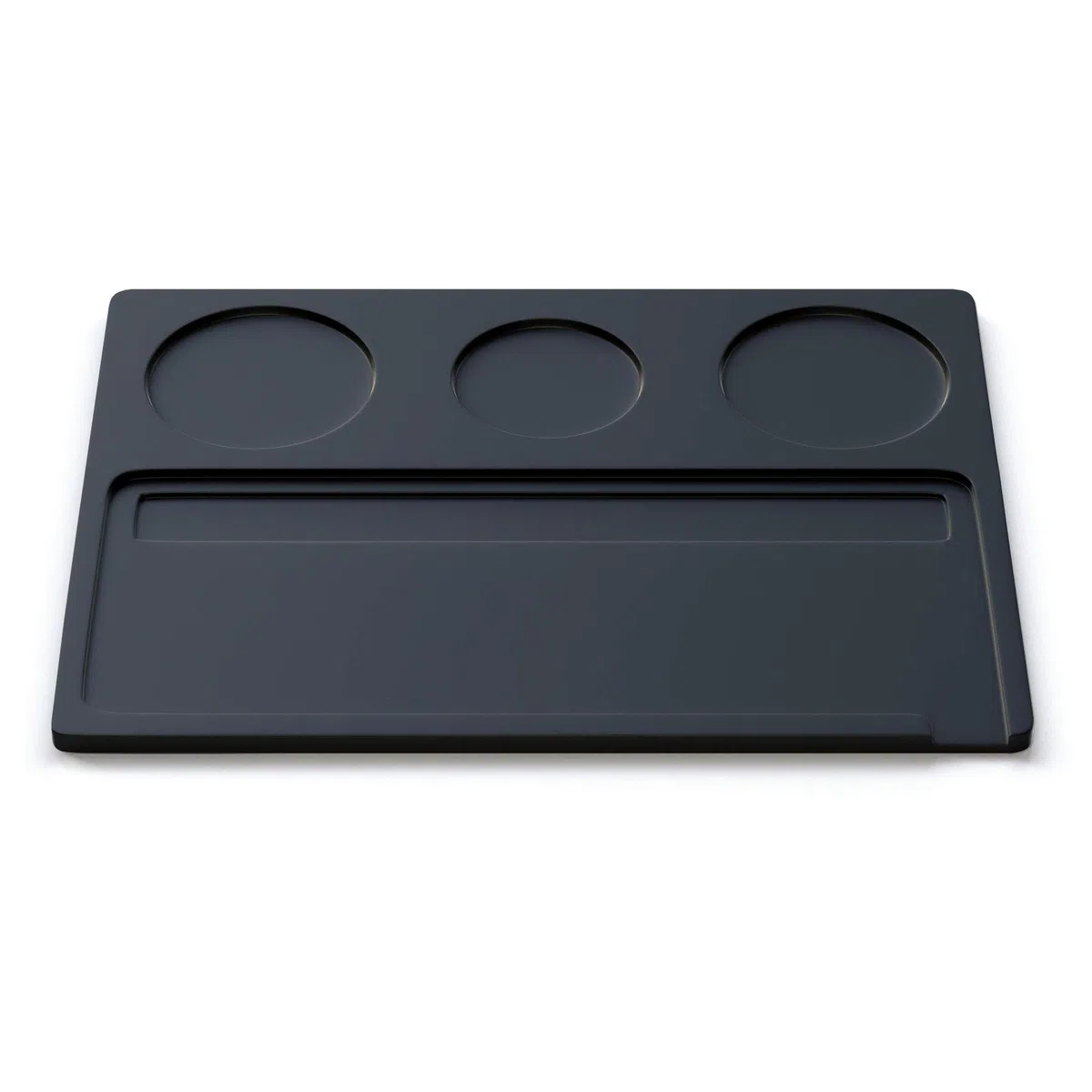 Rolling Tray Premium - Bandeja giratoria de aluminio para aviones, 28 x 18,5 cm, 600 gramos, bandeja mezcladora (negro)