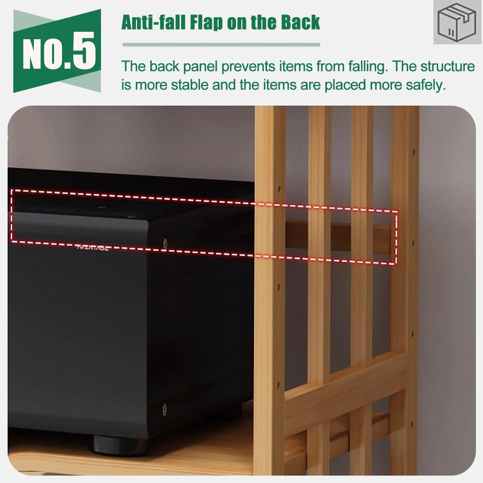 Soporte de alta fidelidad de altura ajustable, estante multimedia de 5 niveles para reproductores de TV, DVD, cajas de cables y almacenamiento de discos, armario estéreo versátil para sistema de