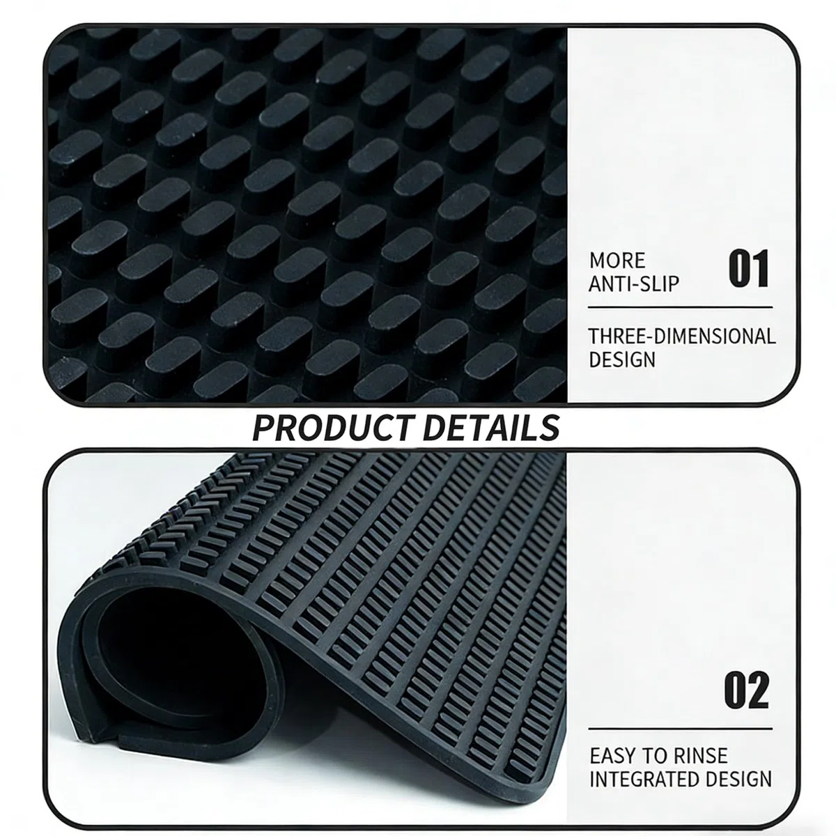 Alfombrilla plegable con tabla de cortar extraíble y bandeja Ed integrada para camareros profesionales, cocina para preparar y servir alimentos