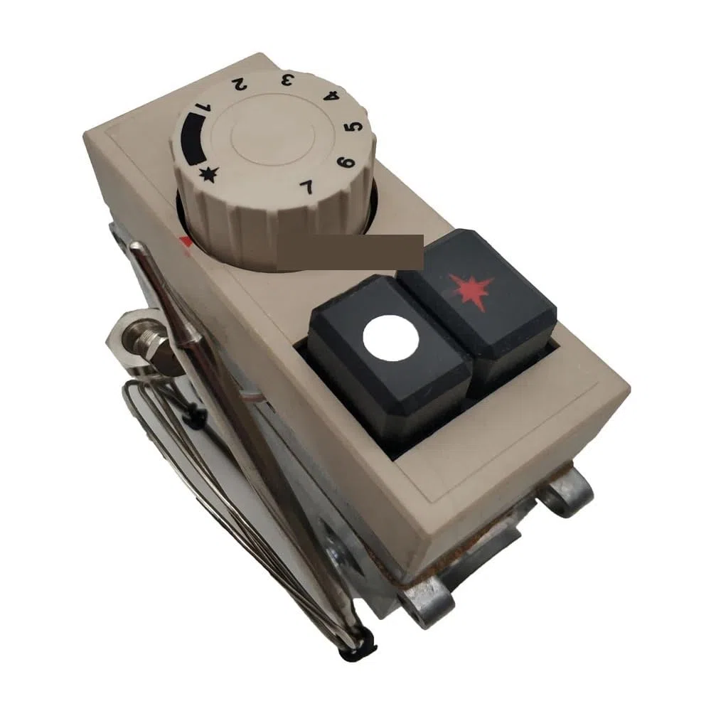 Para termostato Control de temperatura modelo 710 para Gas/LPG comercial Wok vapor horno freidora 120-200 grados termostático(2 Thermostatic Valve)